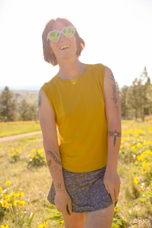 Get After It Skort | Gold Dust Woman