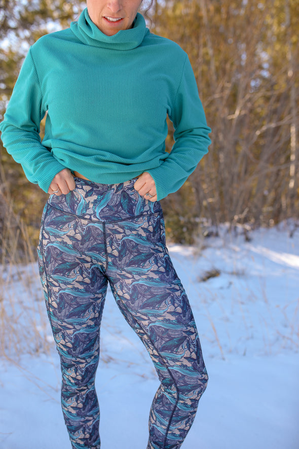 Go There Fleece Legging | Oh Whale